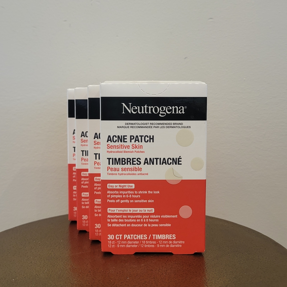 4 x 30pk Neutrogena Red Acne Patch for Sensitive Skin